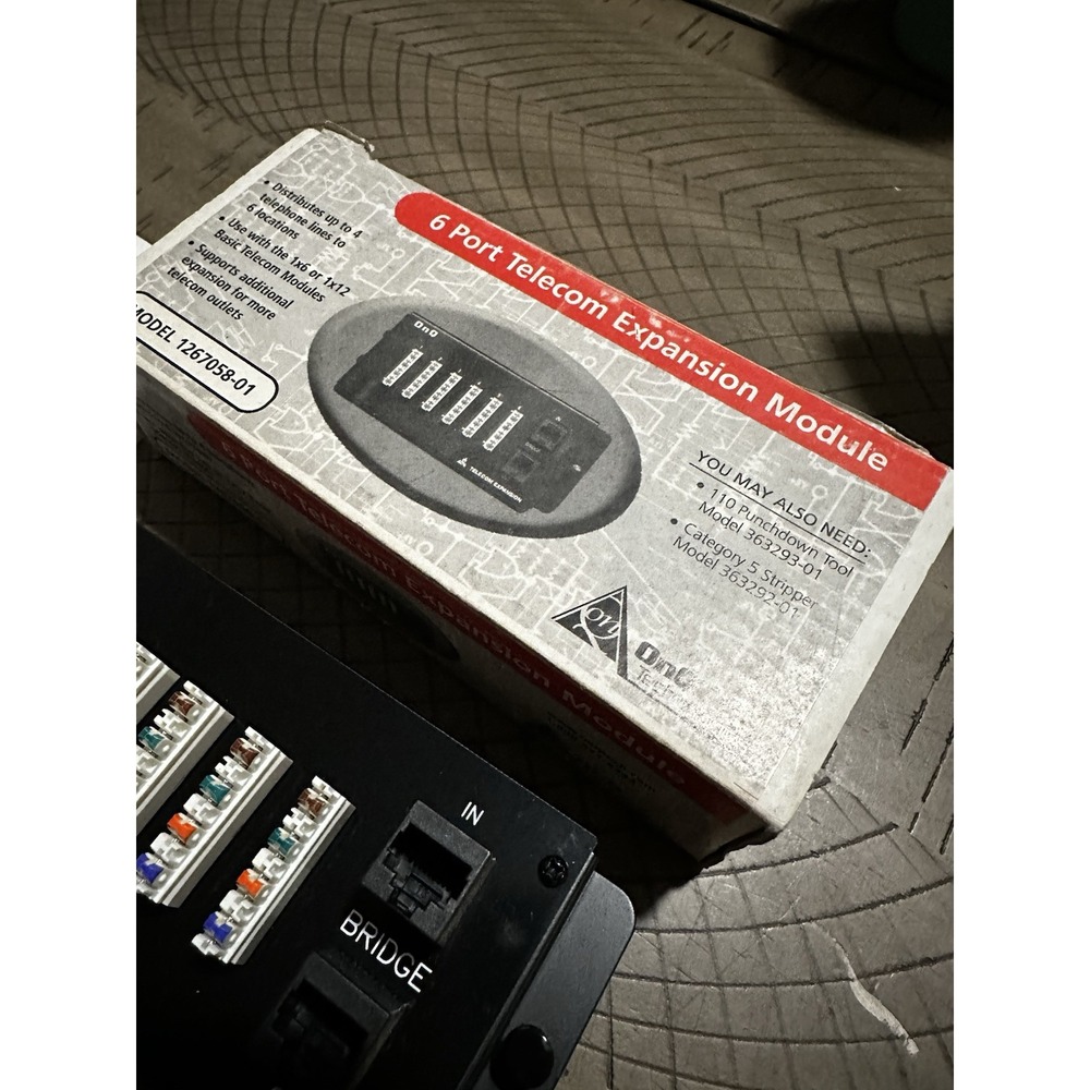 On-Q/Legrand 1267058-01 6-Port Telecom Expansion Module - Picture 2 of 3